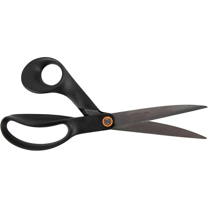 Fiskars Allzweckschere, L 24 cm, für Rechtshänder , Schwarz, 1 Stk