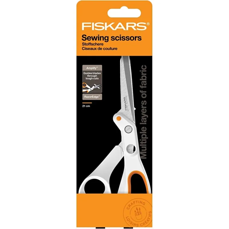 Fiskars Amplify RazorEdge® Schere, L 21 cm, für Rechtshänder , 1 Stk