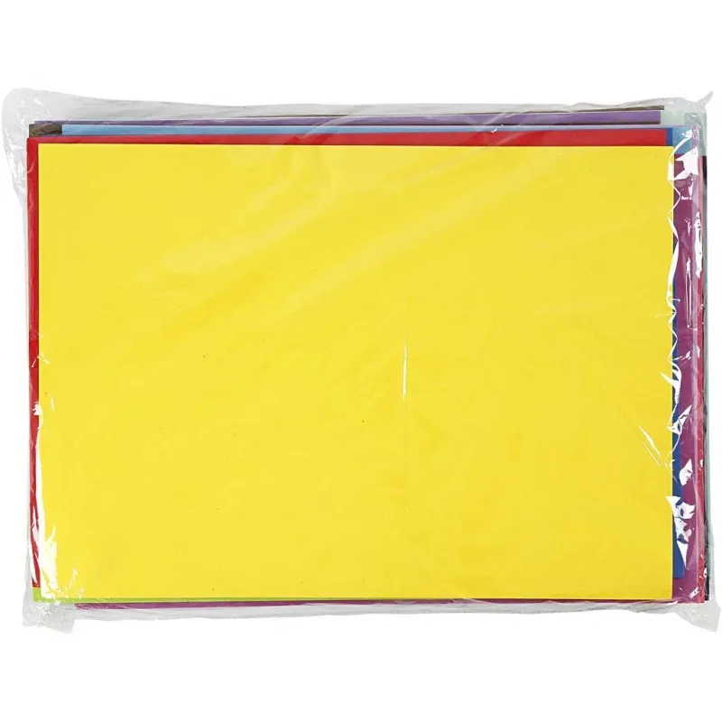 Moosgummi , A3, Blatt 297x420 mm, ca. 2 mm, 20 Bl. sort./ 1 Pck