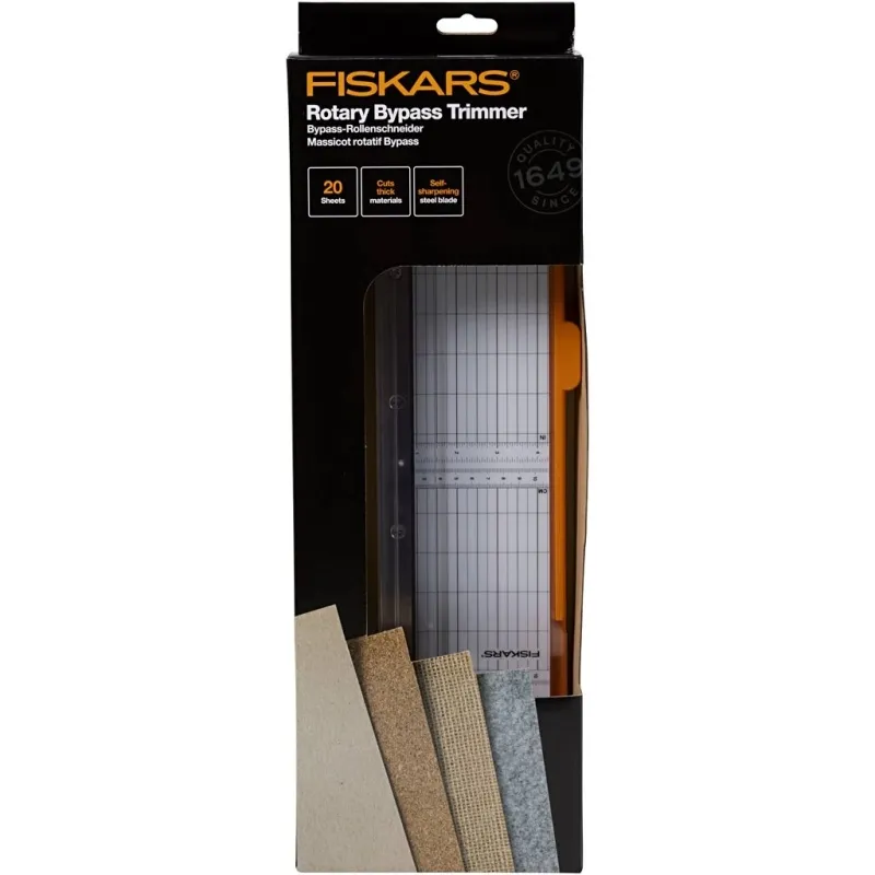 Fiskars Rotierender Papierschneider, L 30 cm, 1 Stk