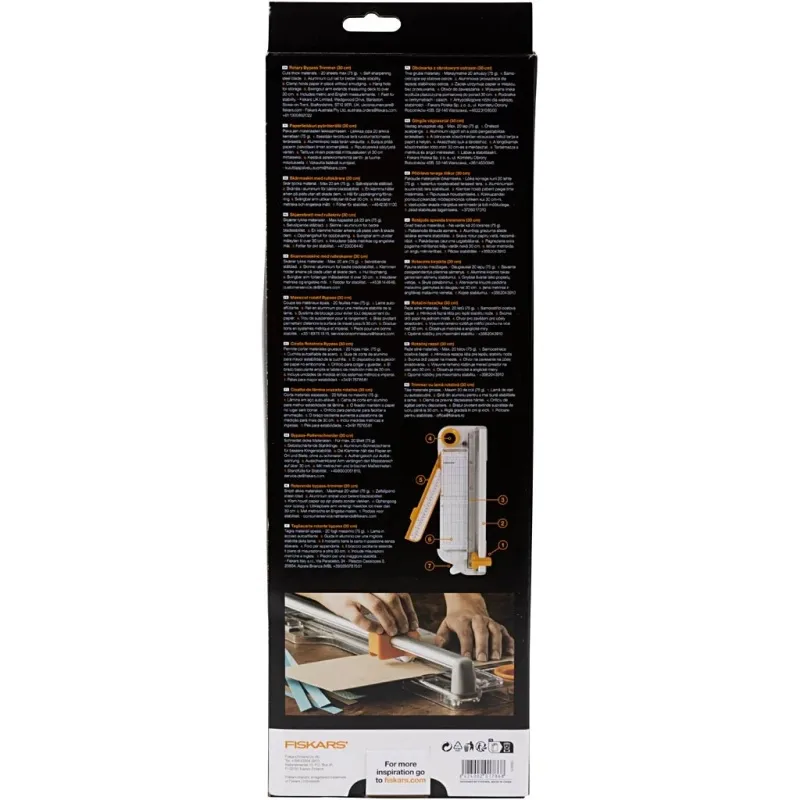 Fiskars Rotierender Papierschneider, L 30 cm, 1 Stk