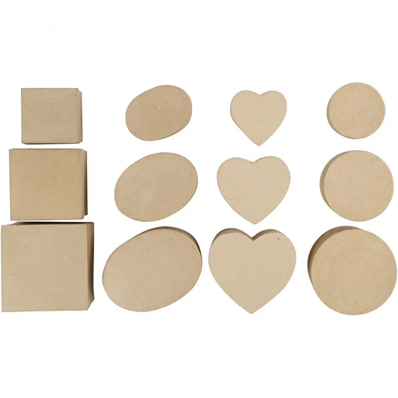 Schachteln, H 5-7,5 cm, D 10-18 cm, 72 Stk/ 1 Pck