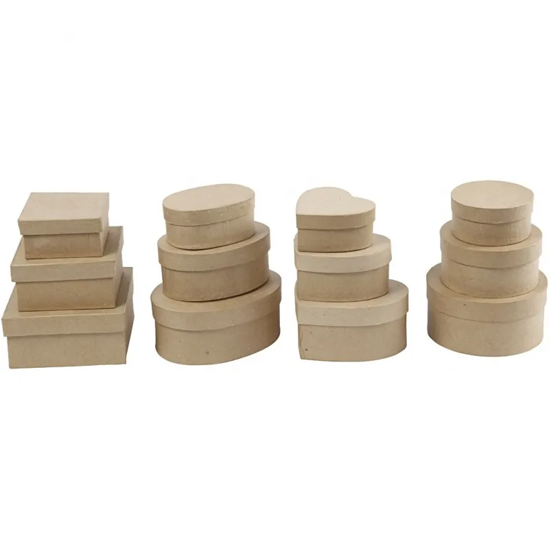 Schachteln, H 5-7,5 cm, D 10-18 cm, 72 Stk/ 1 Pck