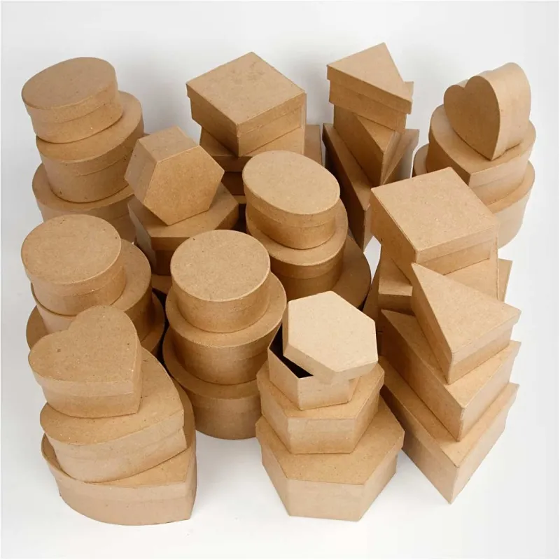 Schachteln, H 5-7,5 cm, D 10-18 cm, 72 Stk/ 1 Pck