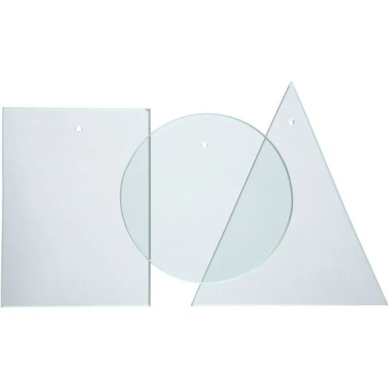 Glasplatten, Dicke 3 mm, 3x30 Stk/ 1 Pck