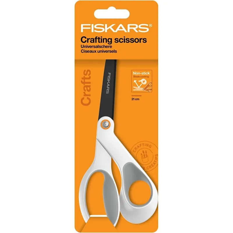 Fiskars Antihaft-Allzweckschere, L 21 cm, für Rechtshänder , 1 Stk
