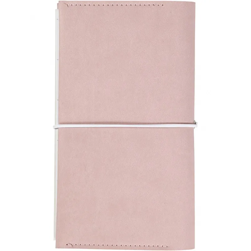 Kalender/Planer, Größe 10x18x1,5 cm, mit elastischem Verschluss, Rosa, 1 Stk