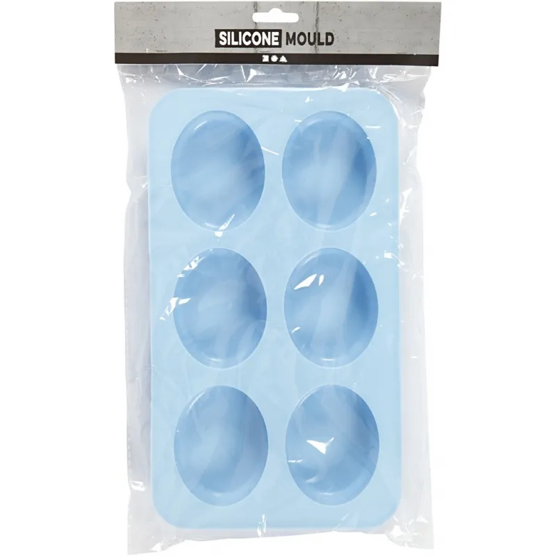 Silikonform, H 2,4 cm, L 7,7 cm, B 6 cm, 6x100 ml, 1 Stk
