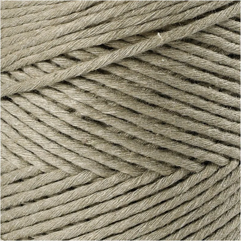 Makramée-Garn, L 198 m, D 2 mm, Moosgrün, 330 g/ 1 Rolle