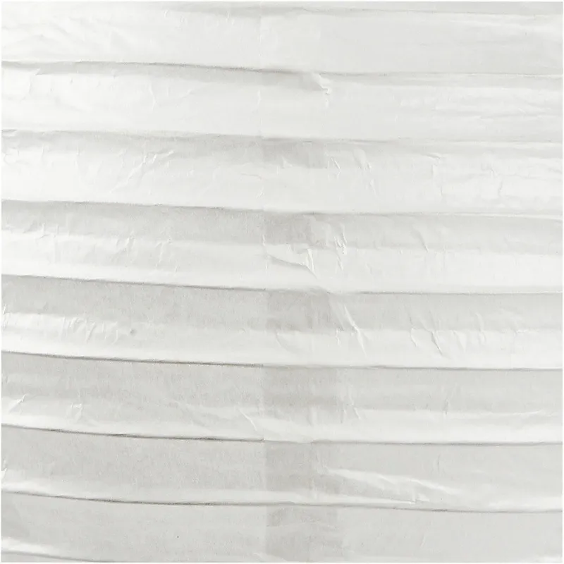 Reispapier-Lampe/-Lampion, Rund, D 35 cm, Weiß, 1 Stk
