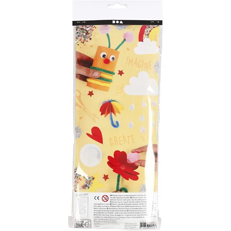 Bastel-Mix, Regenbogen, 1 Pck