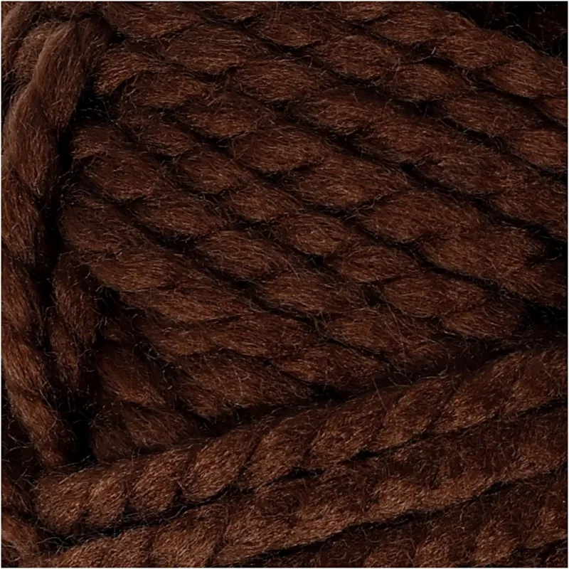 Fantasia Polyacryl-Wolle, L 35 m, Maxi, Braun, 50 g/ 1 Knäuel