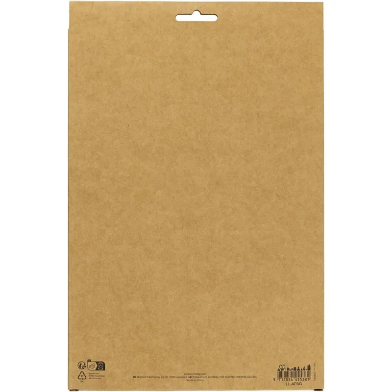 Krepppapier, Blatt 25x60 cm, Kreppanteil: 180%, 105 g, sanfte, dezente Farben, 8 Bl./ 1 Pck