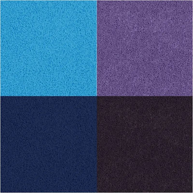 Stempelkissen, H 2 cm, Größe 3,5x3,5 cm, Blau, Himmelblau, Flieder, Violett, 4 Stk/ 1 Pck