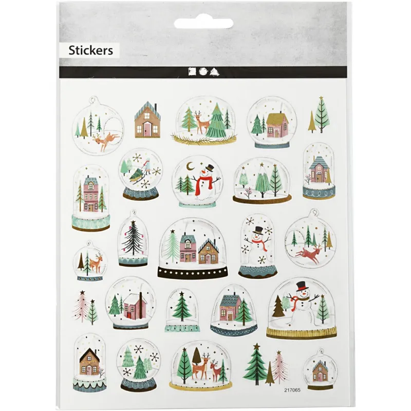 Sticker, Schüttelkugel, Blatt 15x16,5 cm, 1 Bl.