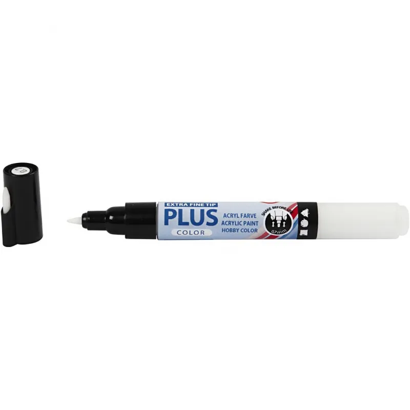 Plus Color Marker, L 14,5 cm, Strichstärke 0,7 mm, Naturweiß, 5,5 ml, 1 Stk
