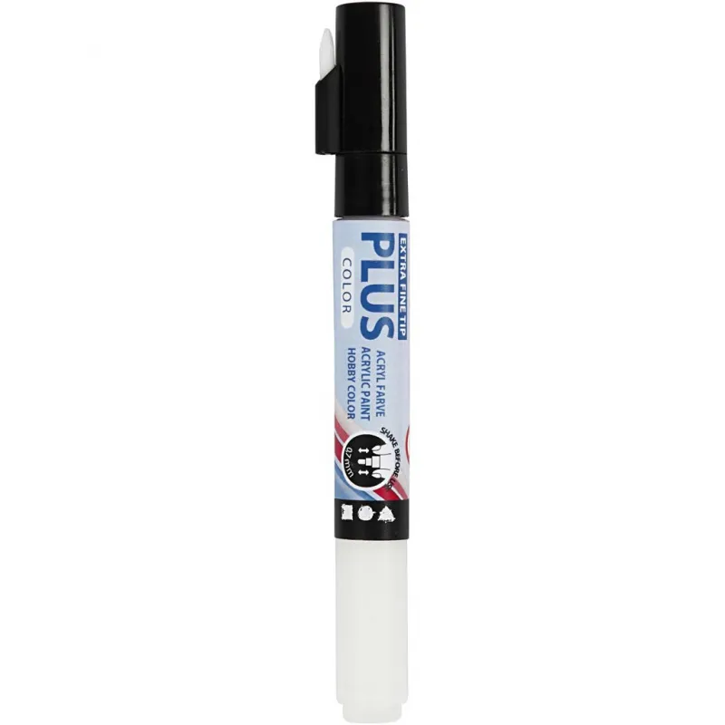 Plus Color Marker, L 14,5 cm, Strichstärke 0,7 mm, Naturweiß, 5,5 ml, 1 Stk