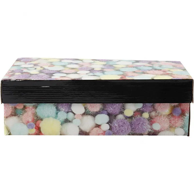 Pompons, D 15-40 mm, Glitter, ca. 400 Stk, Pastellfarben, 400 g/ 1 Pck