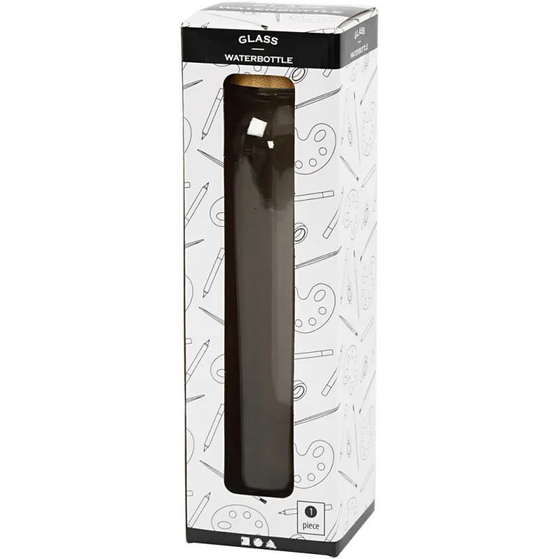 Wasserflasche, H 22 cm, D 6,7 cm, 500 ml, 1 Stk