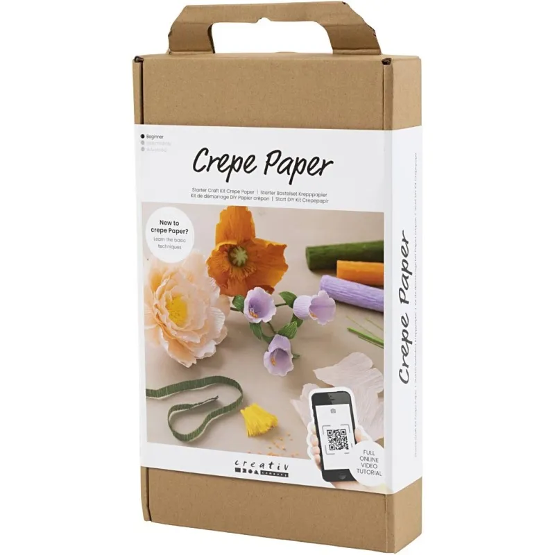 Starter Kreativ Set Krepppapier, Sortierte Farben, 1 Pck