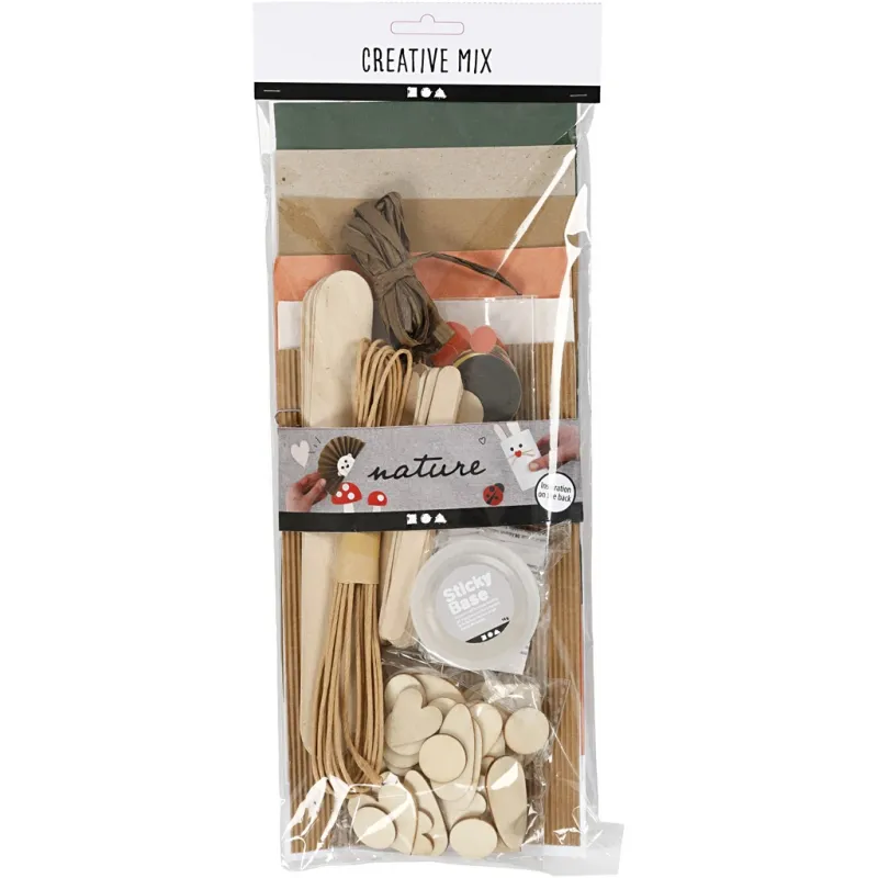 Bastel-Mix, Natur, 1 Pck