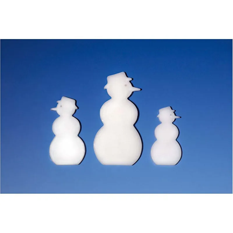 Giessform, Schneemann, H 6+8+10 cm, T 9 mm, Größe 14,9x22 cm, 1 Stk