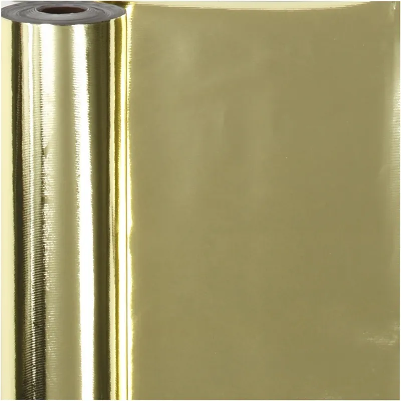 Geschenkpapier, B 50 cm, 65 g, Gold, 100 m/ 1 Rolle