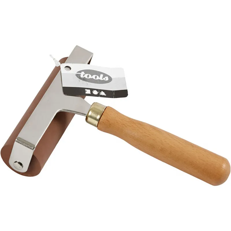 Gummiwalze/Linolwalze, D 3 cm, B 9,80 cm, 1 Stk