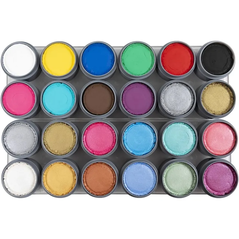 Grimas Schminkpalette, Sortierte Farben, 24x15 ml/ 1 Pck