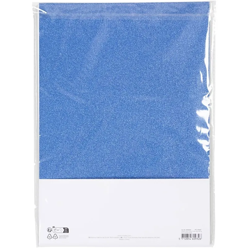 Kartonblätter mit Glitter, A4, Farbe kann variieren , 250 g, 10 Bl./ 1 Pck