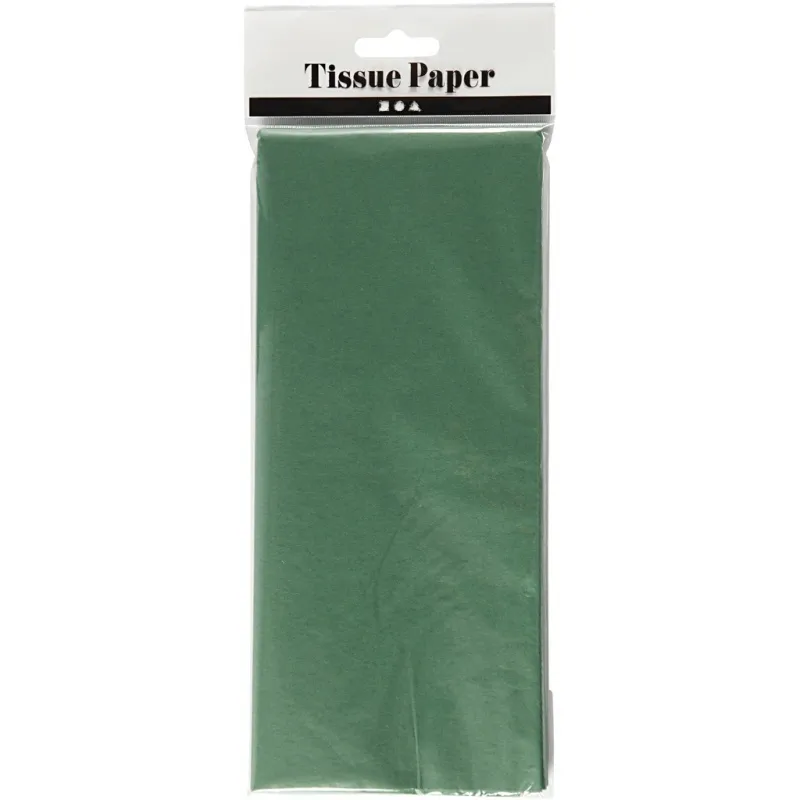 Seidenpapier, Blatt 50x70 cm, 17 g, Grün, 10 Bl./ 1 Pck