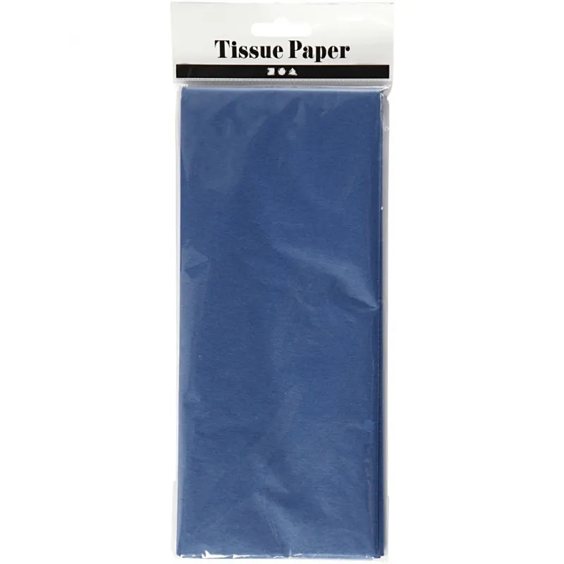 Seidenpapier, Blatt 50x70 cm, 17 g, Blau, 10 Bl./ 1 Pck