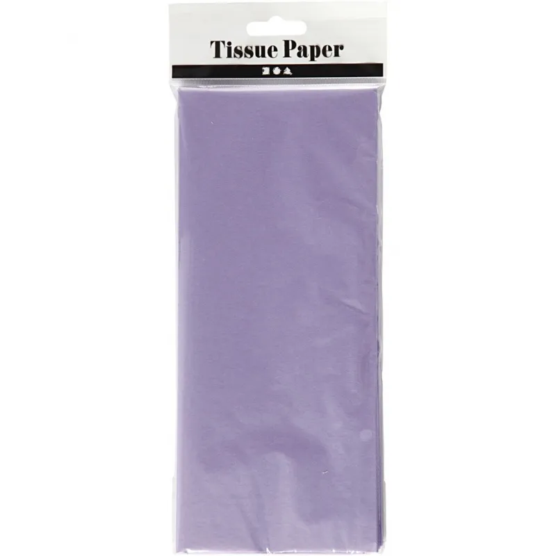 Seidenpapier, Blatt 50x70 cm, 17 g, Helllila, 10 Bl./ 1 Pck