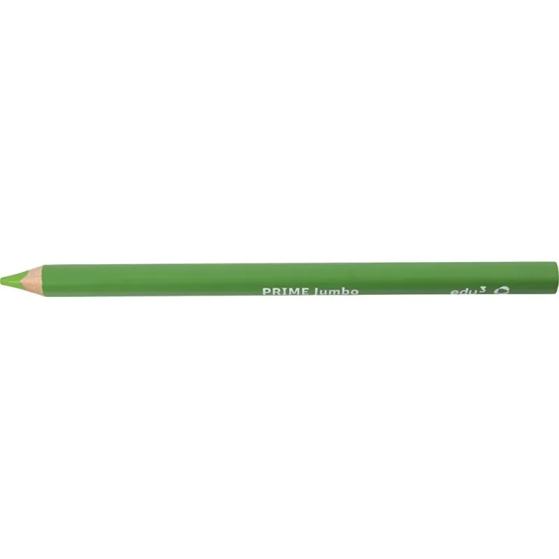 edu3 Jumbo-Buntstifte, Dicke 10 mm, Mine 6,25 mm, Hellgrün, 12 Stk/ 1 Pck