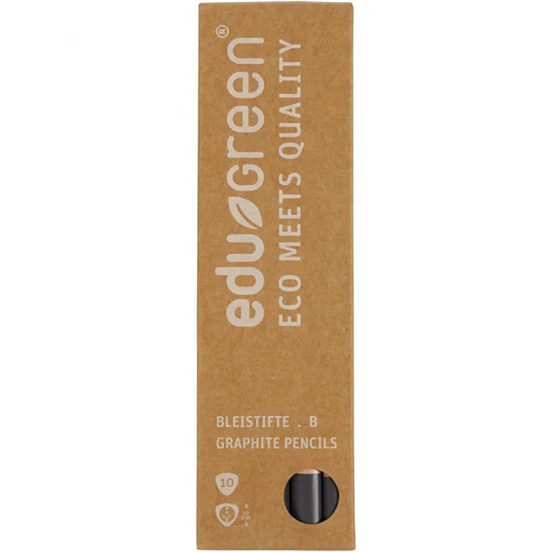 edu Green Jumbo-Bleistift, B, 10 Stk/ 1 Pck