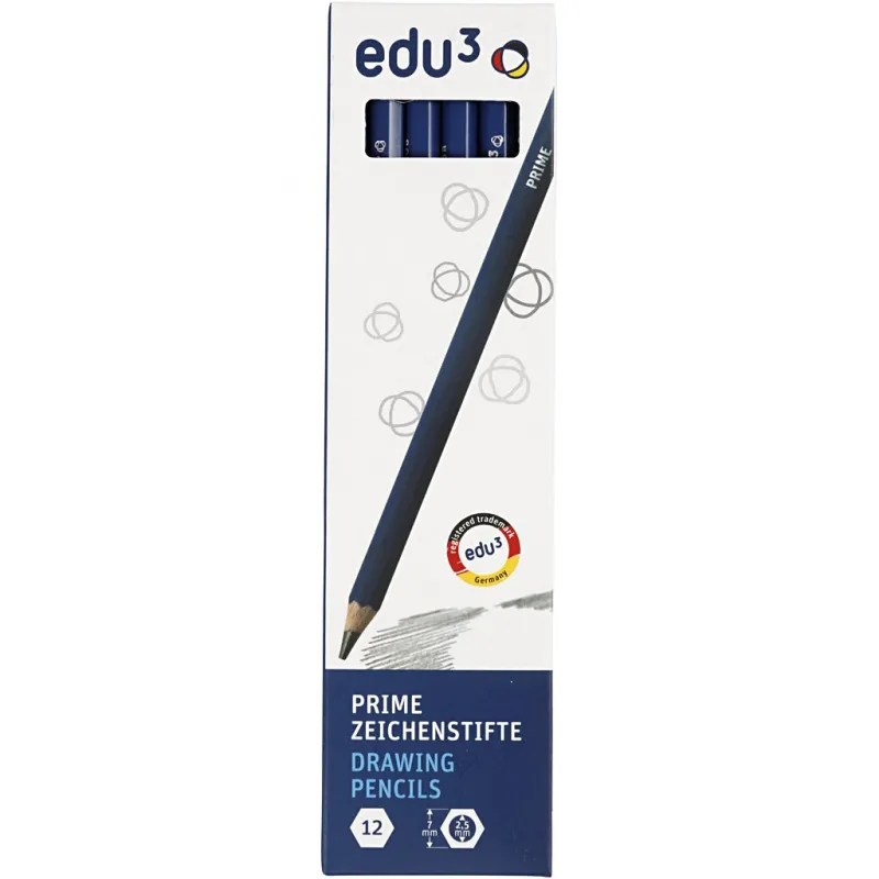 edu Zeichenstifte, HB, 12 Stk/ 1 Pck