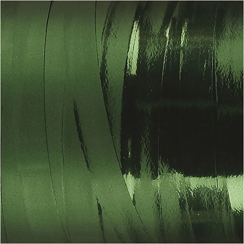 Kräuselband, B 10 mm, Glänzend,Metallic, Grün, 250 m/ 1 Rolle