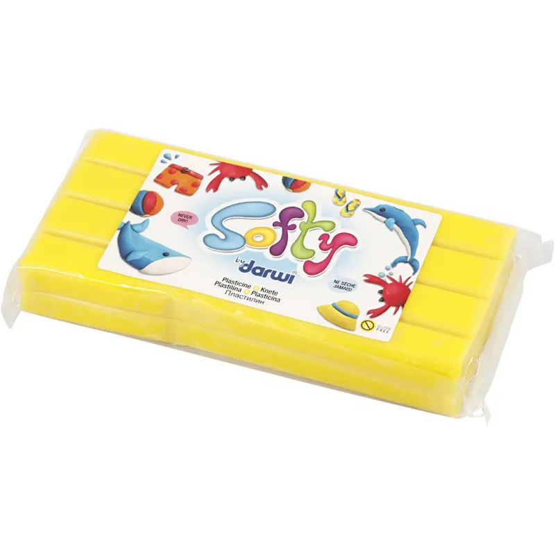 Weiche Knetmasse, Gelb, 500 g/ 1 Pck