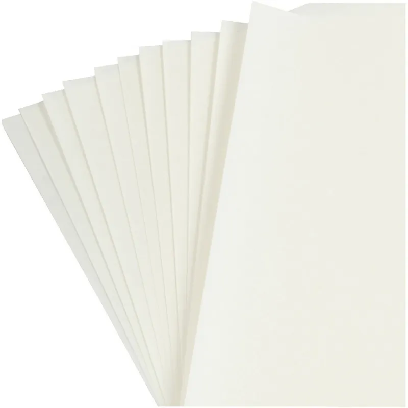 Leichtes, helles Papier, Blatt 30x30 cm, 80 g, Weiß, 12 Bl./ 1 Pck
