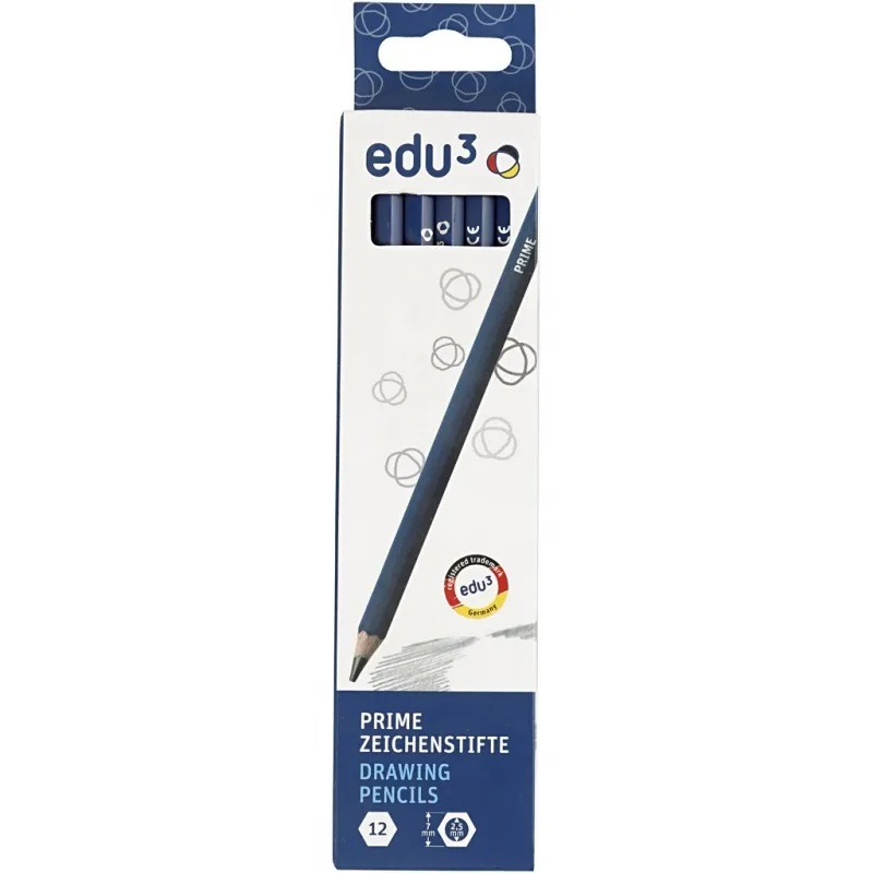 edu Zeichenstifte, 2H, 12 Stk/ 1 Pck