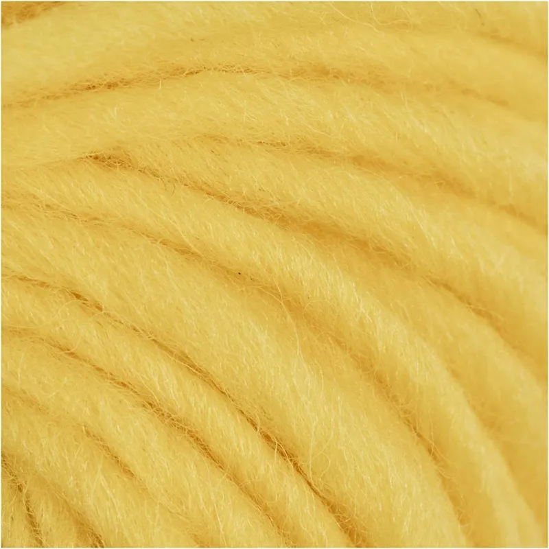 Wolle, L 50 m, Gelb, 50 g/ 1 Knäuel