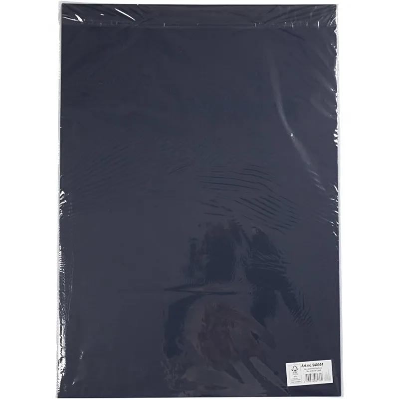 Karton, Blatt 50x70 cm, 270 g, Dunkelblau, 10 Bl./ 1 Pck