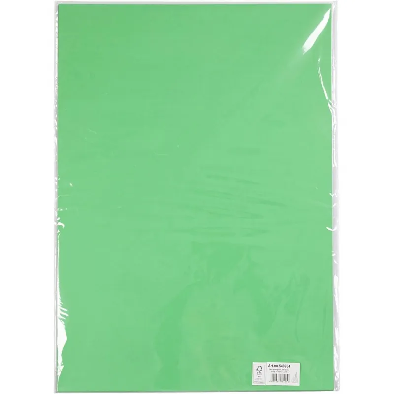 Karton, Blatt 50x70 cm, 270 g, Grasgrün, 10 Bl./ 1 Pck