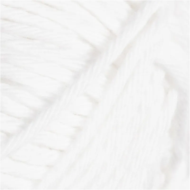 Baumwolle, Nr. 8/8, L 80-85 m, Nadel 4-4,5, Weiß, 50 g/ 1 Knäuel