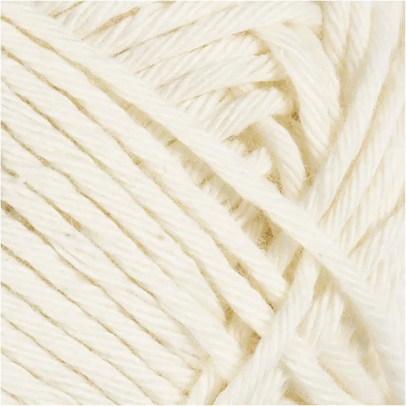 Baumwolle, Nr. 8/8, L 80-85 m, Nadel 4-4,5, Naturweiß, 50 g/ 1 Knäuel