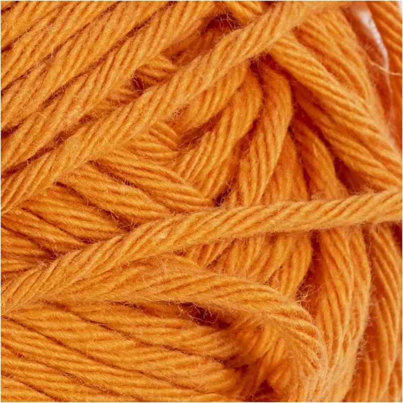 Baumwolle, Nr. 8/8, L 80-85 m, Nadel 4-4,5, Orange, 50 g/ 1 Knäuel