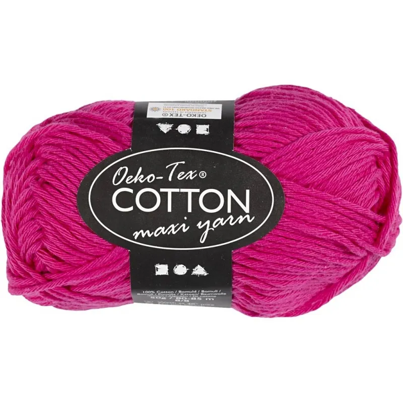 Baumwolle, Nr. 8/8, L 80-85 m, Nadel 4-4,5, Pink, 50 g/ 1 Knäuel