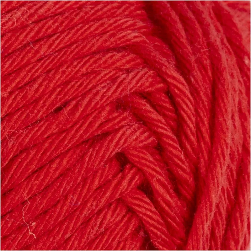 Baumwolle, Nr. 8/8, L 80-85 m, Nadel 4-4,5, Dunkelrot, 50 g/ 1 Knäuel