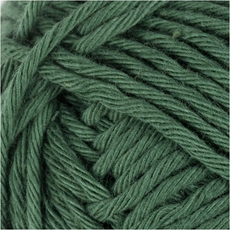 Baumwolle, Nr. 8/8, L 80-85 m, Nadel 4-4,5, Dunkelgrün, 50 g/ 1 Knäuel