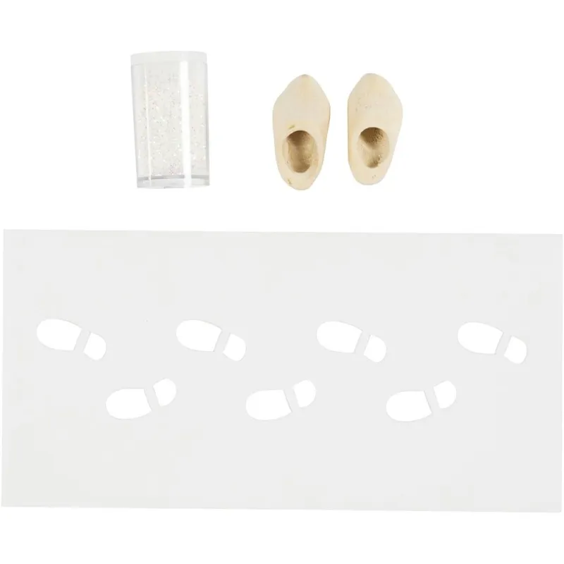 Mini Kreativ Set Wichteltür, Fußabdrücke, 1 Pck